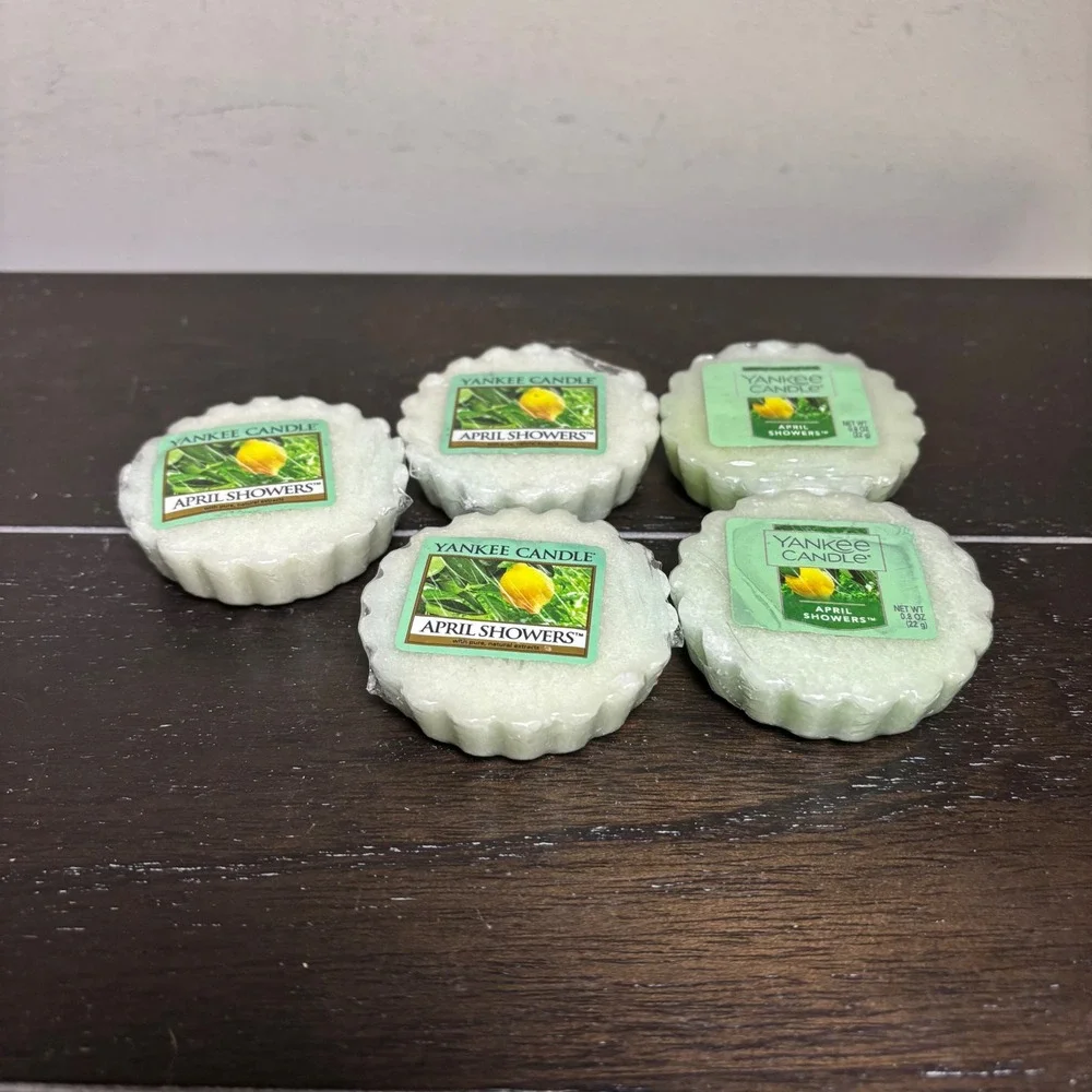 Yankee Candle | Lot of 5 | April Showers | Wax Melts Tarts | Retired